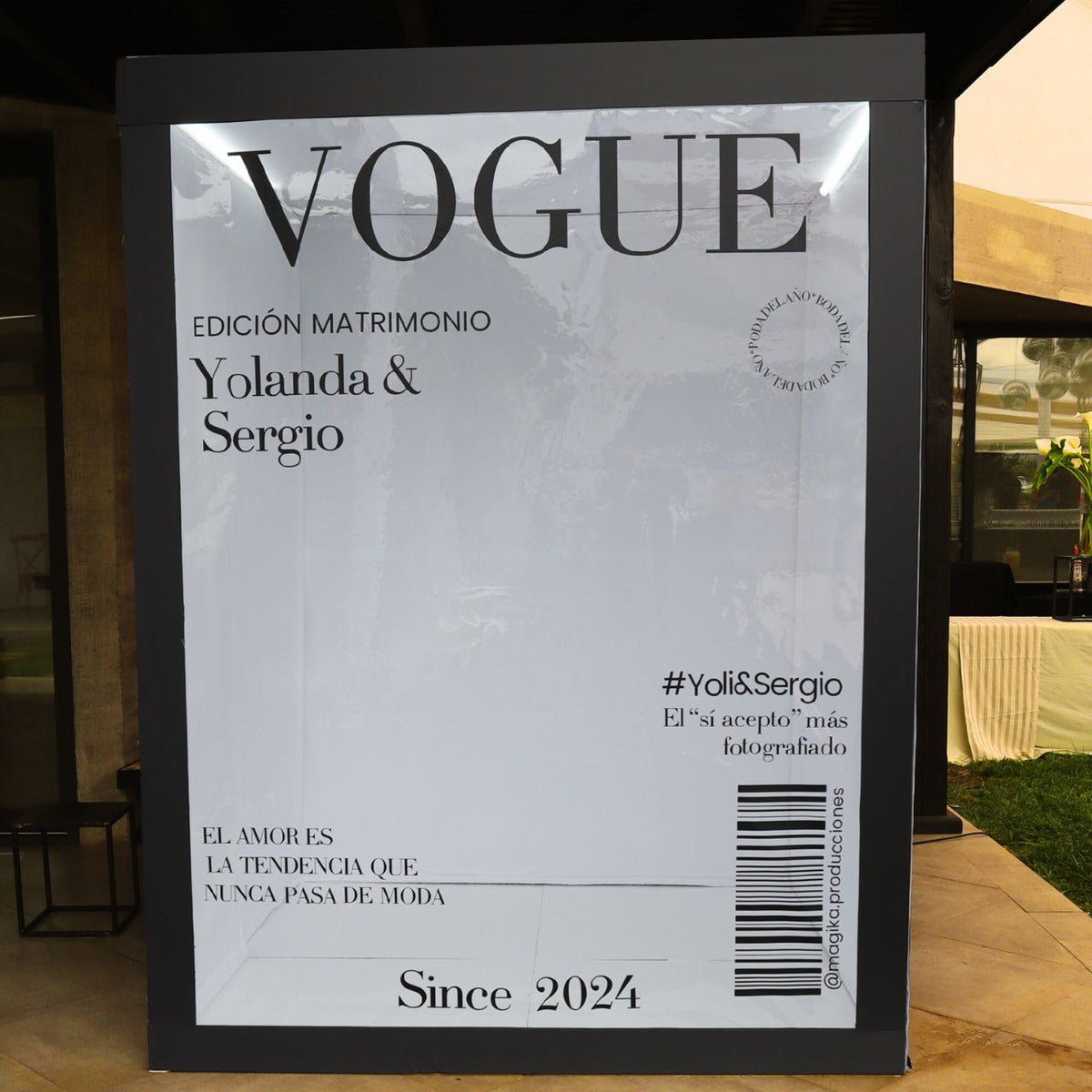 Magazine cover para eventos socales y celebraciones