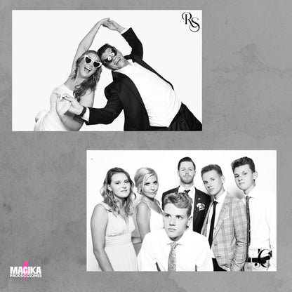 Fotografía vintage black & white apaisada 10*15 para eventos 