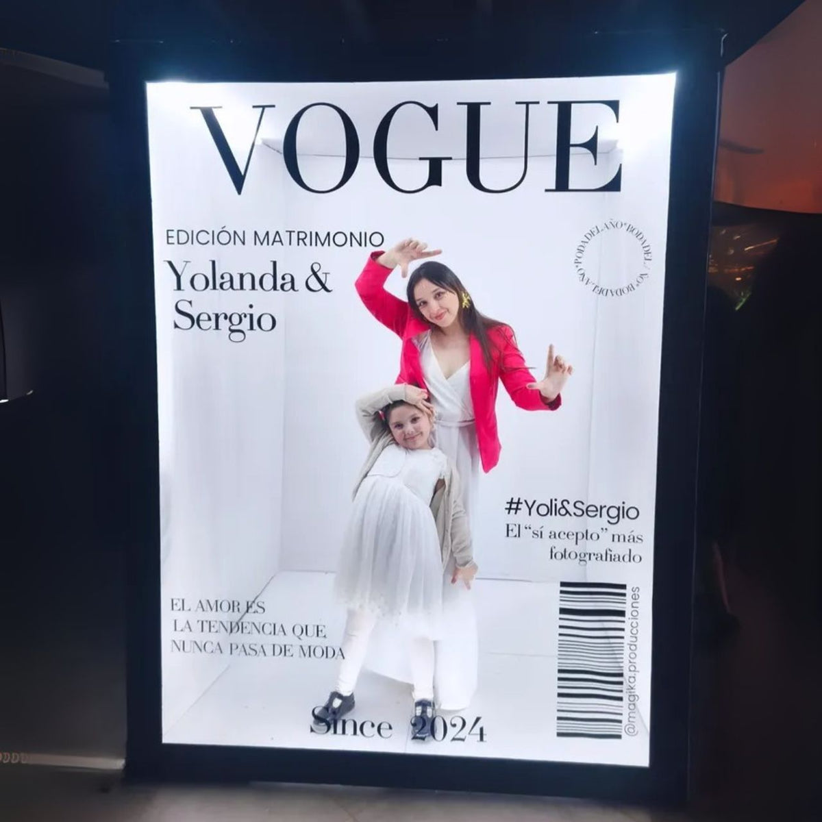 Portada de revista tendencia para matrimonios en Chile 