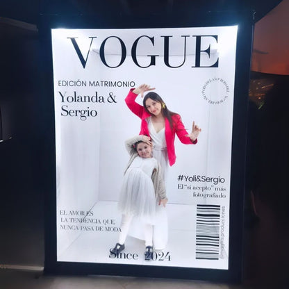 Portada de revista tendencia para matrimonios en Chile 