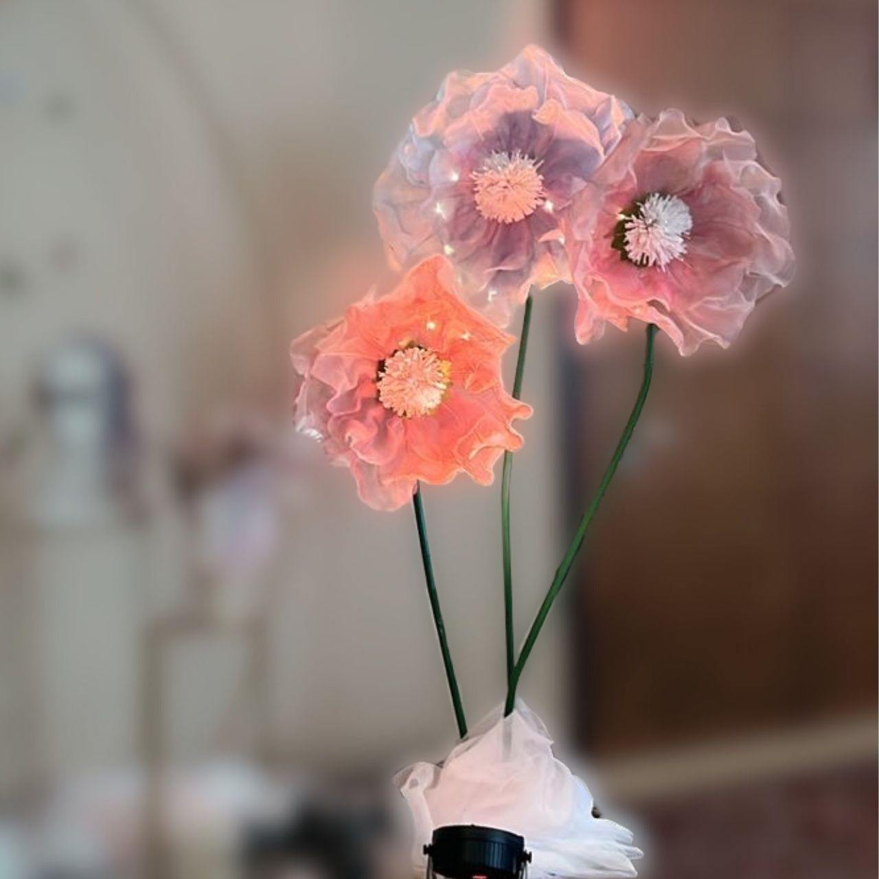 FLORES GIGANTES DE TELA |ARRIENDO & PRODUCCIÓN