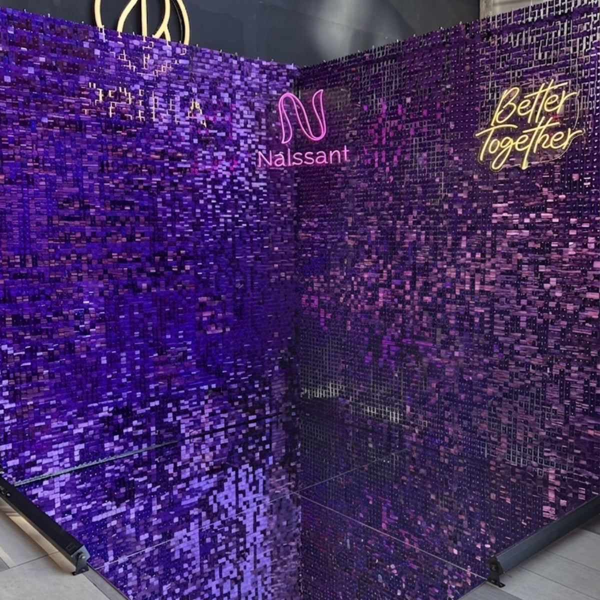 Tremendo spot instagrameable con branding para eventos 